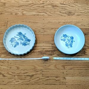 Pfaltzgraff Yorktowne 9" quiche and 8" veg. dish